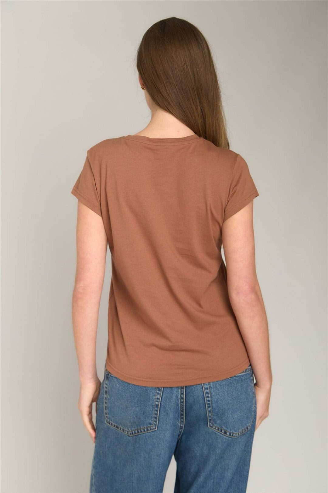Lovely Things INA Basic T-shirt Haut Vêtement Pyjama - Brique