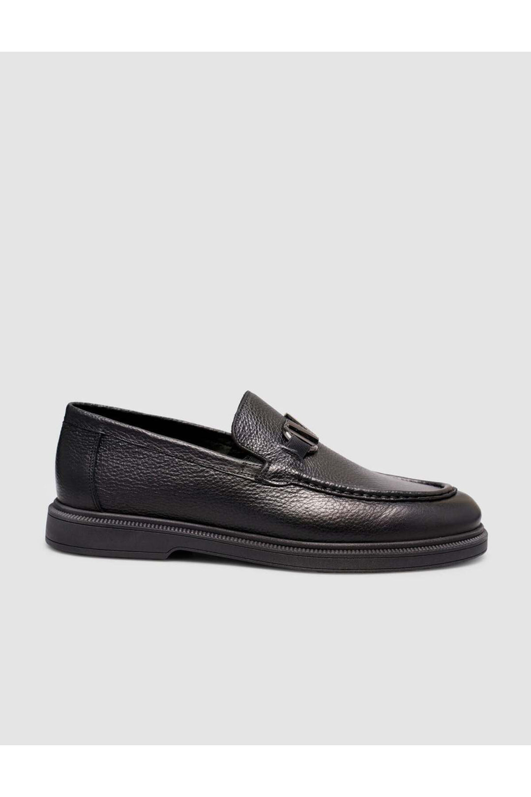 Cabani Shoes Chaussures Loafer pour hommes en cuir véritable noir - Noir