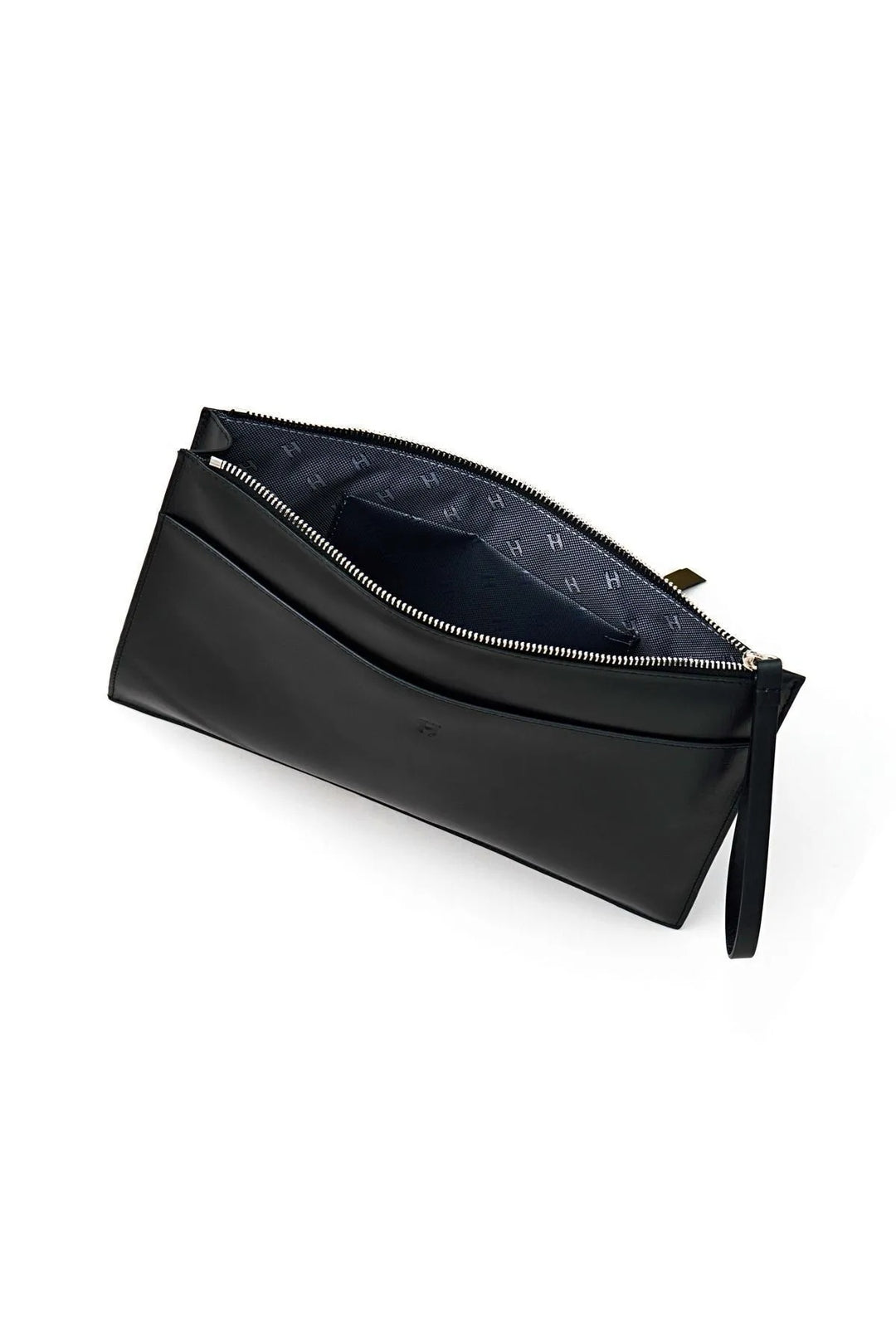 helmbrook Sac Portefeuille en Cuir Véritable pour Femme Zippé RFID Protégé Beverly Black