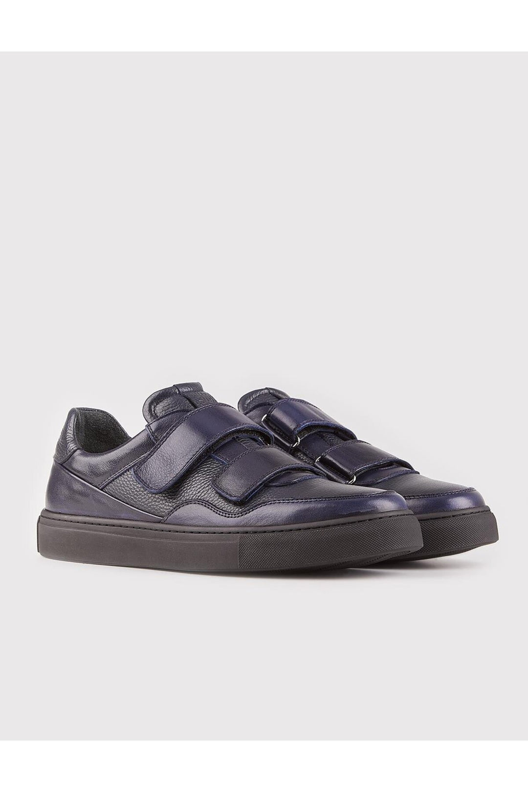 Cabani Shoes Chaussures de sport en cuir véritable pour homme Bleu marine - Bleu marine