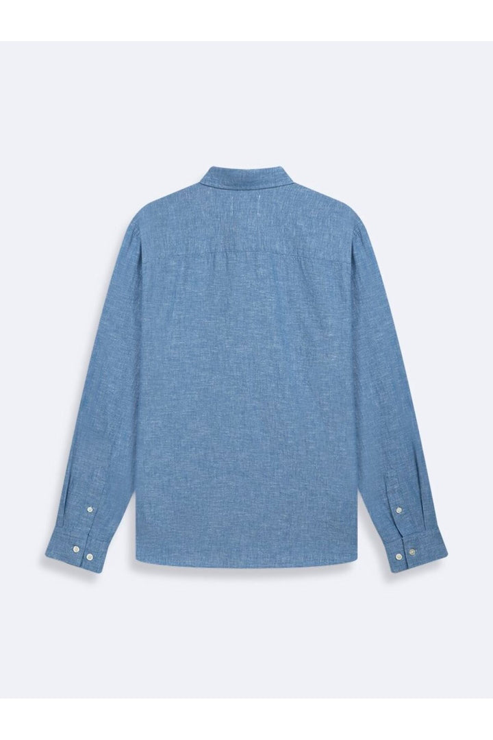 LTB Chemise basique bleu à boutons - mid Indigo