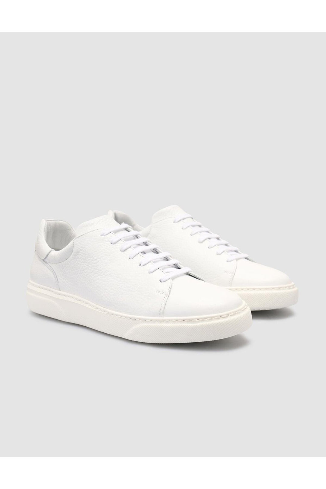 Cabani Shoes %100 Cuir véritable Baskets blanches pour hommes - Blanc