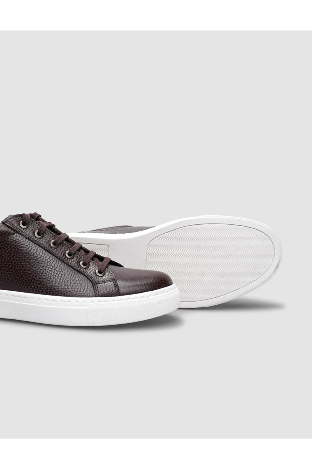 Cabani Shoes Chaussures de ville pour hommes en cuir véritable 100 % marron à lacets - Marron