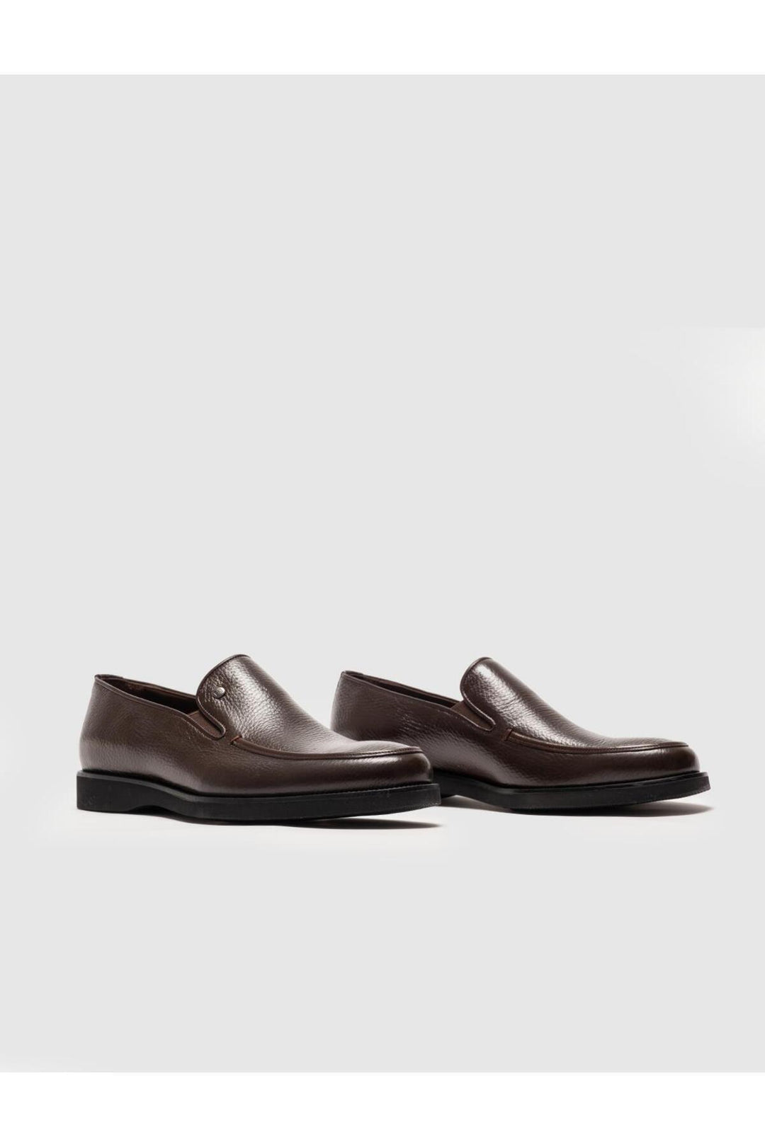 Cabani Shoes Chaussures décontractées pour hommes en cuir véritable marron saisonnières - Marron
