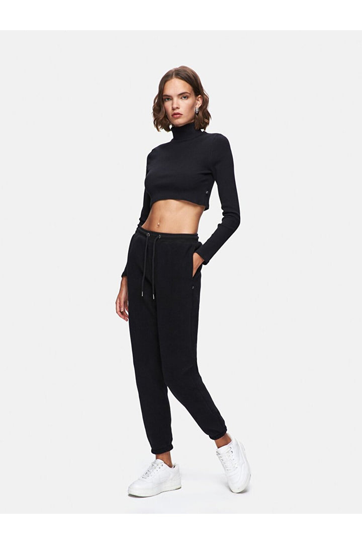 LTB Pantalon de jogging noir coupe régulière - si̇yah_200