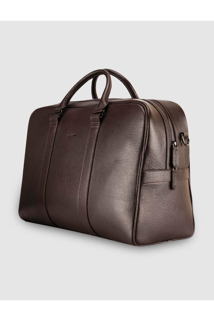 Cabani Shoes Sac en cuir véritable marron pour homme, à main et de voyage. - Multicolore