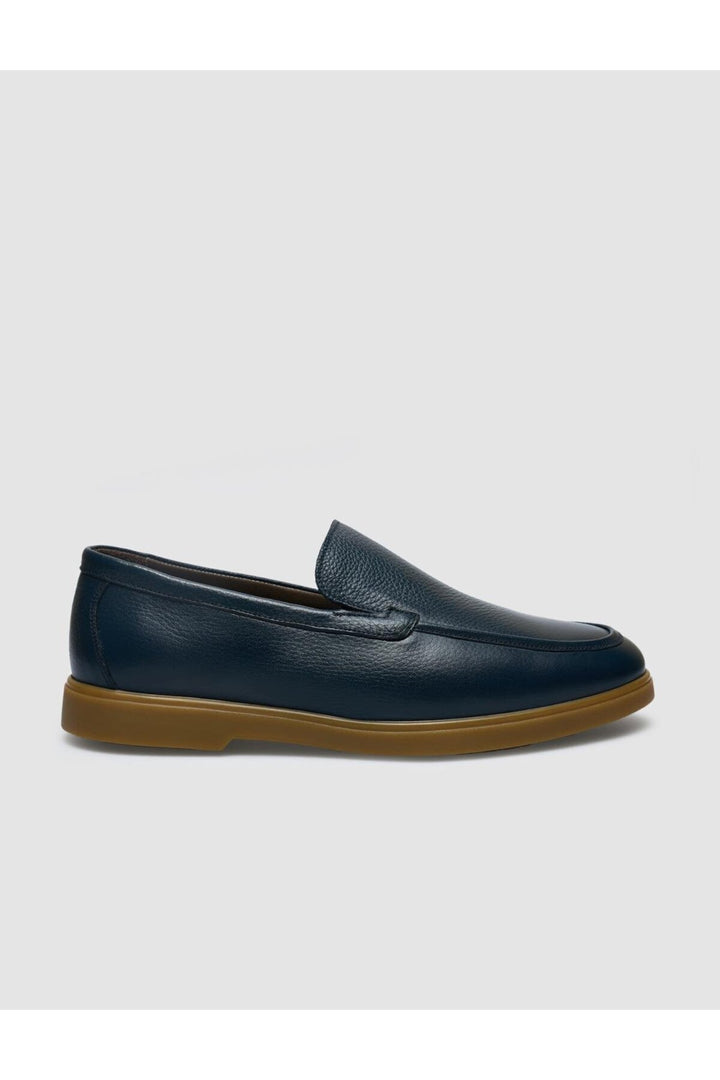 Cabani Shoes Teratas %100 Cuir Véritable Bleu marine Chaussures Loafer pour Homme - Bleu marine