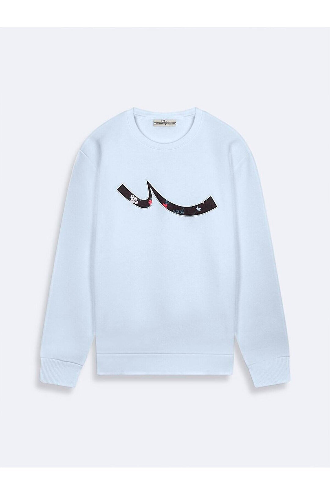 LTB Sweat-shirt lilas à manches longues avec encolure en O