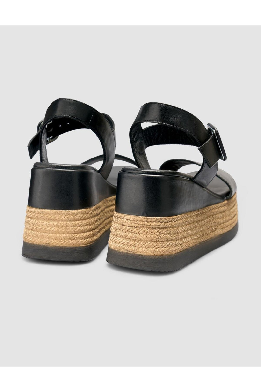 Cabani Shoes %100 Cuir véritable Sandales noires pour femmes - Multicolore