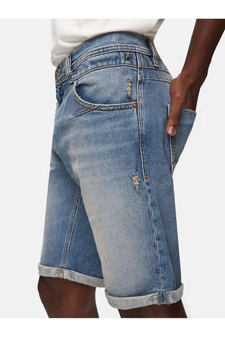 LTB DARWIN RONDELL Short en Jean pour Homme 55623 - Bleu