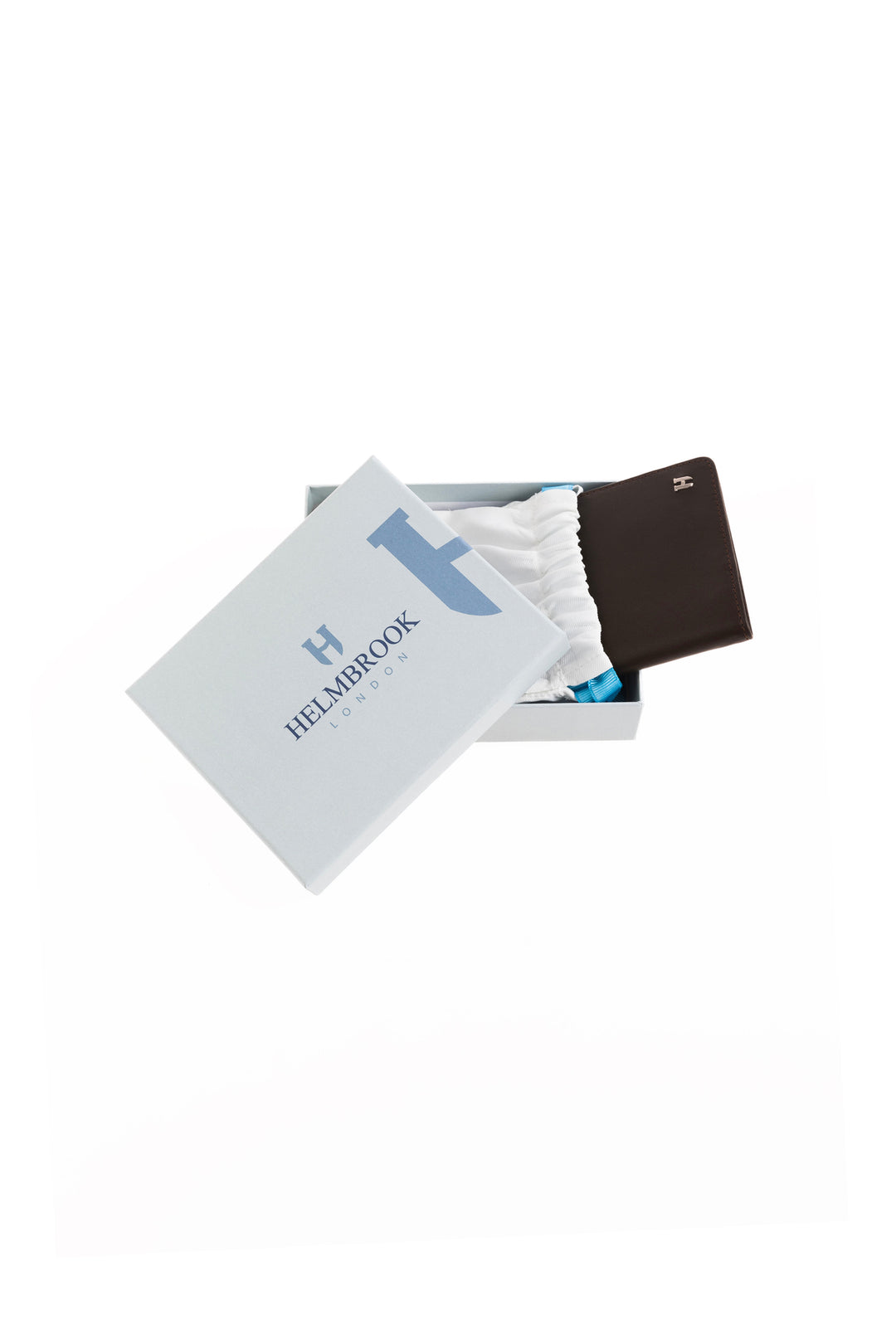 helmbrook Milton - Cuir véritable - Café - Cuir unisexe - Fabriqué à la main - Protection Rfid - Housse pour passeport