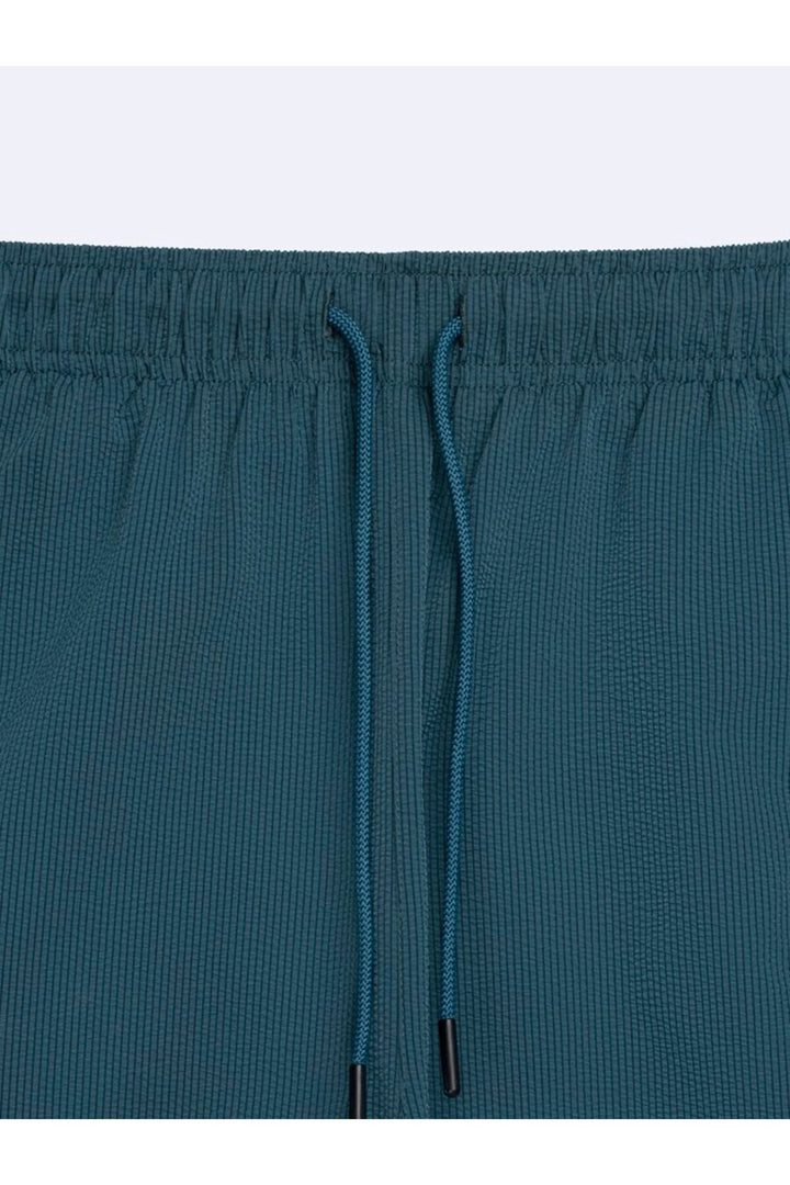LTB Short de Bain Bleu Pétrole à Taille Élastique - Pétrole Bleusi