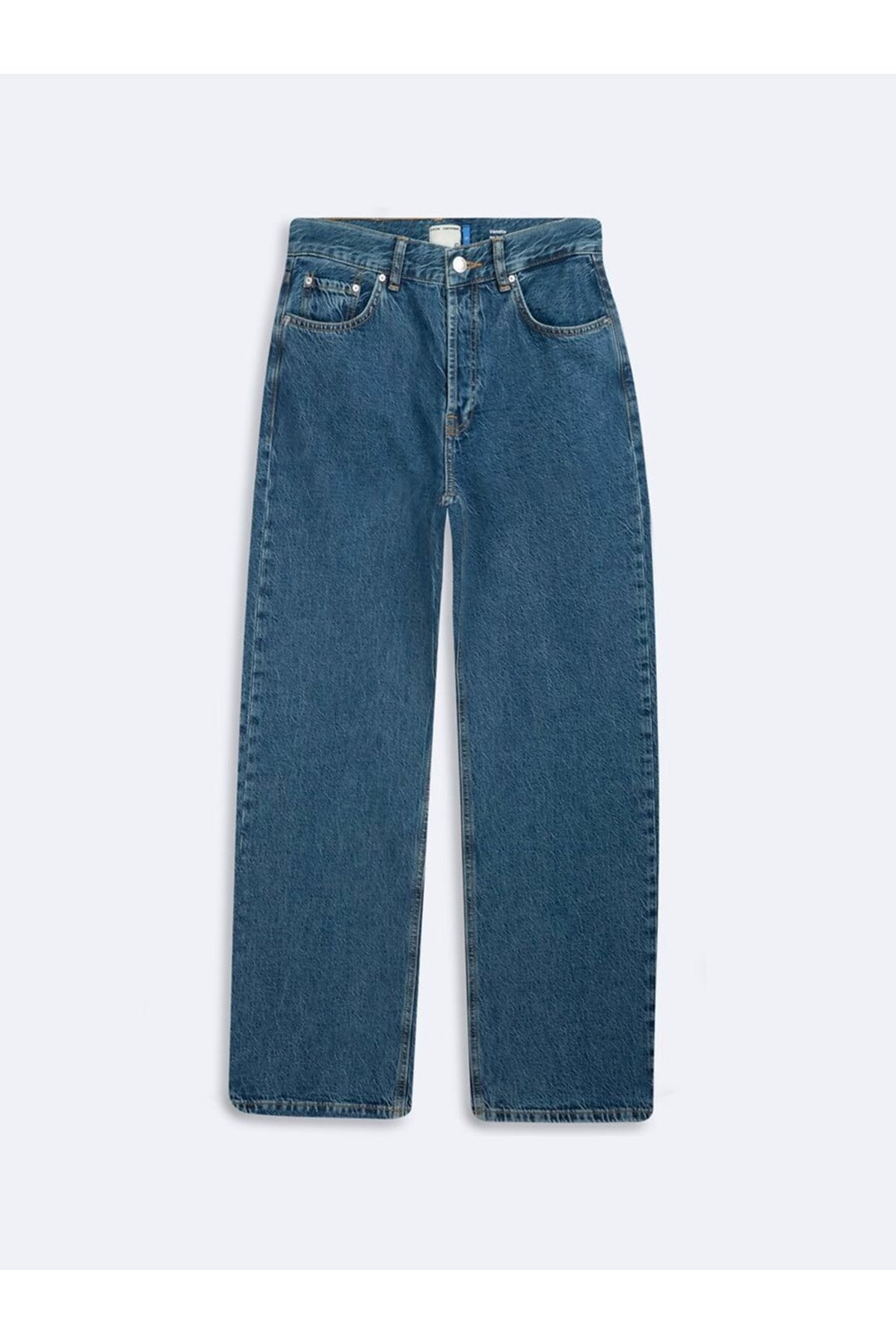 LTB Pantalon en Jean Indigo Mi-Haut Taille Droit Vanetta - Bleu
