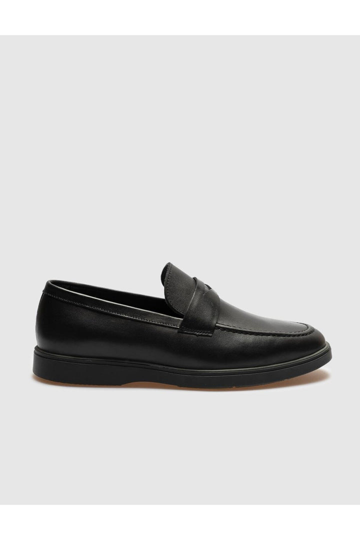 Cabani Shoes Chaussures de ville pour hommes en cuir véritable noires - Noir