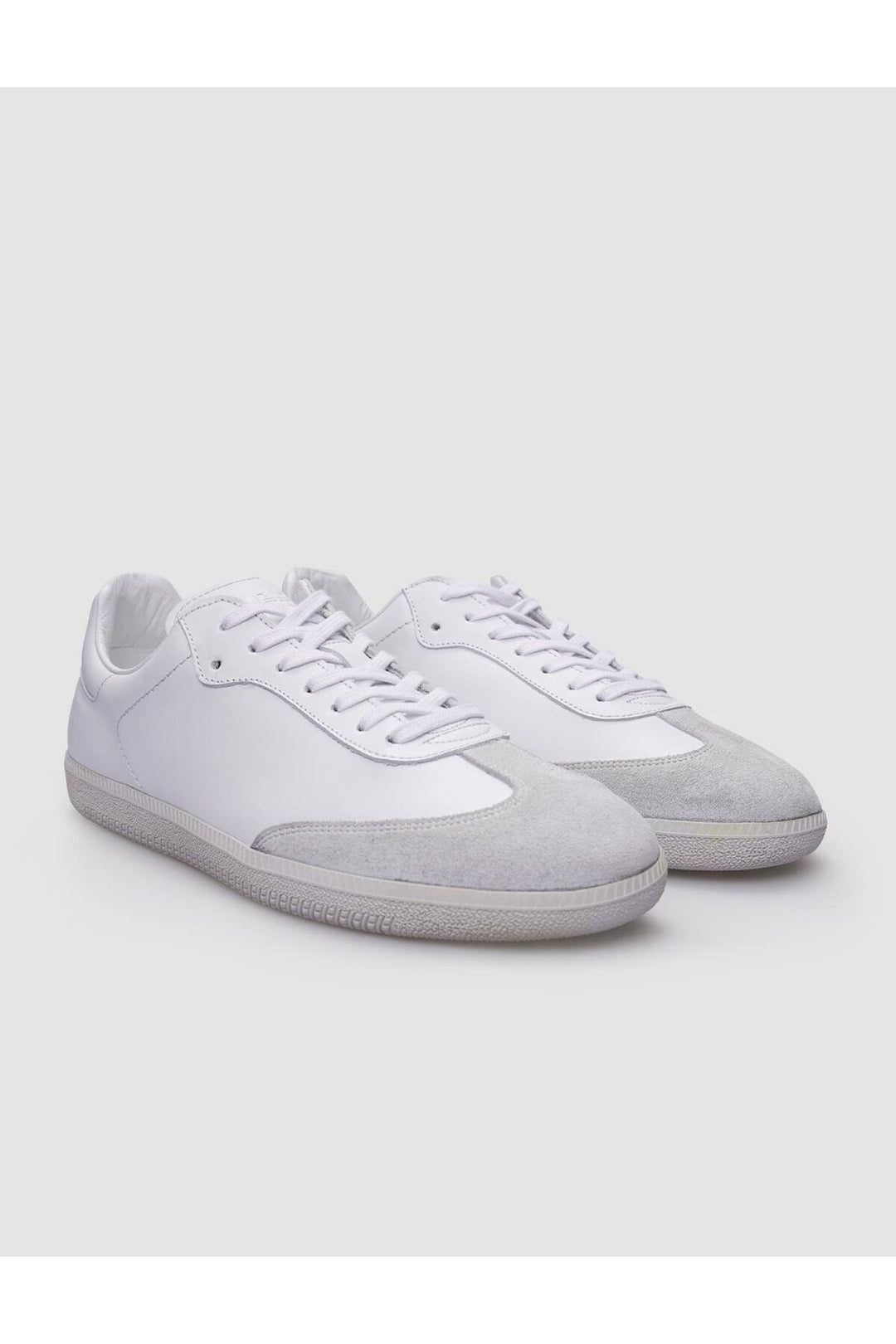 Cabani Shoes %100 Cuir véritable Baskets blanches à lacets pour hommes - Blanc