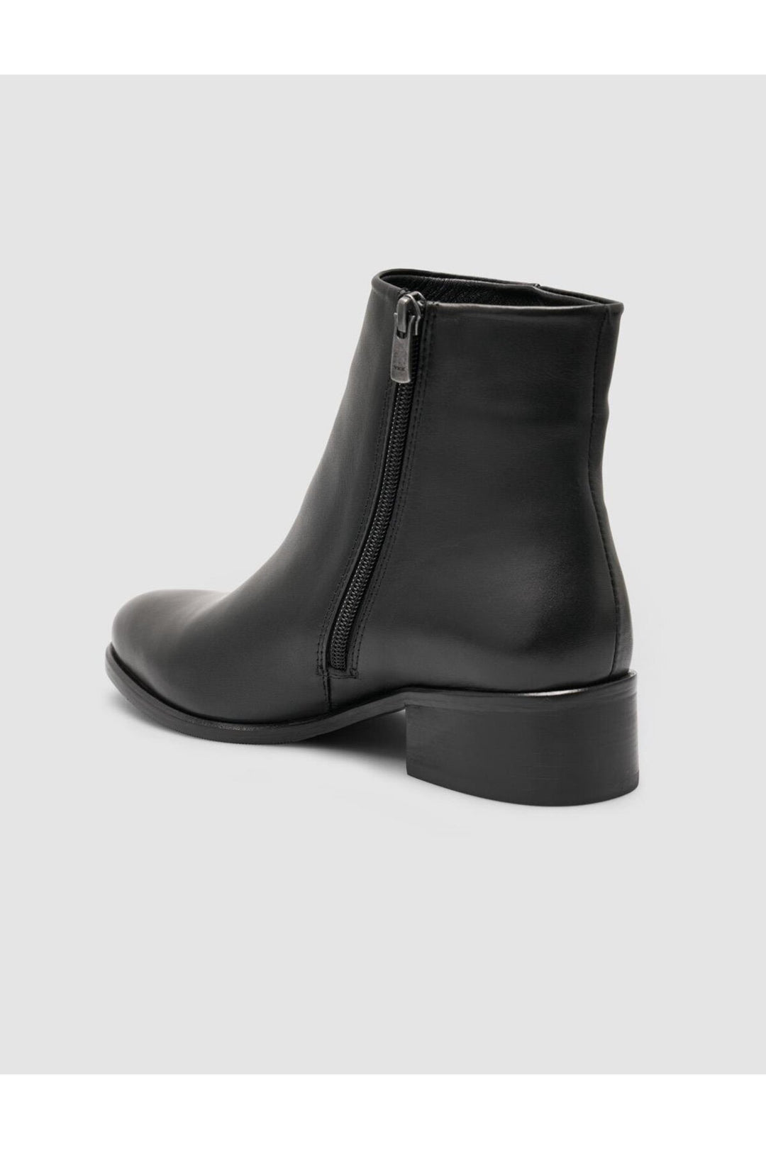 Cabani Shoes Bottines plates à bout pointu en cuir véritable noir pour femmes 100% - Multicolore