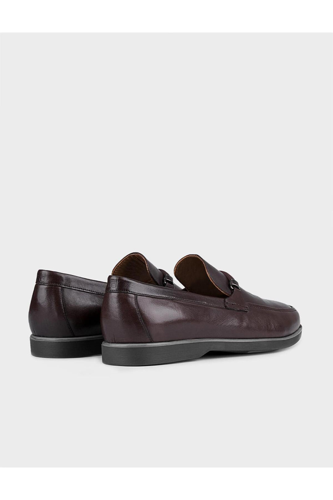 Cabani Shoes Chaussures de ville pour hommes en cuir véritable marron avec détail de boucle. - Multicolore