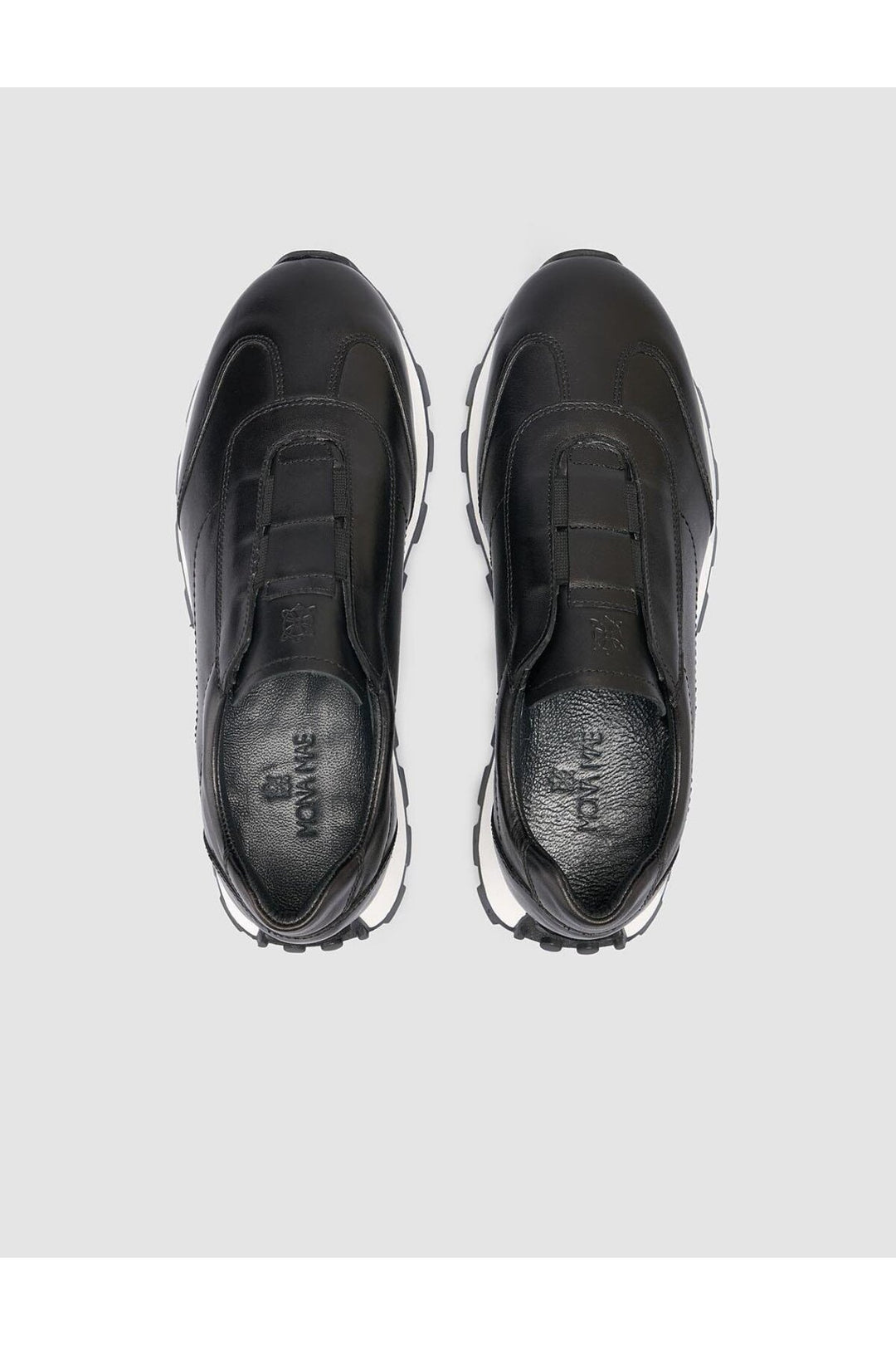 Cabani Shoes %100 Cuir Véritable Baskets Noires pour Femmes - Noir