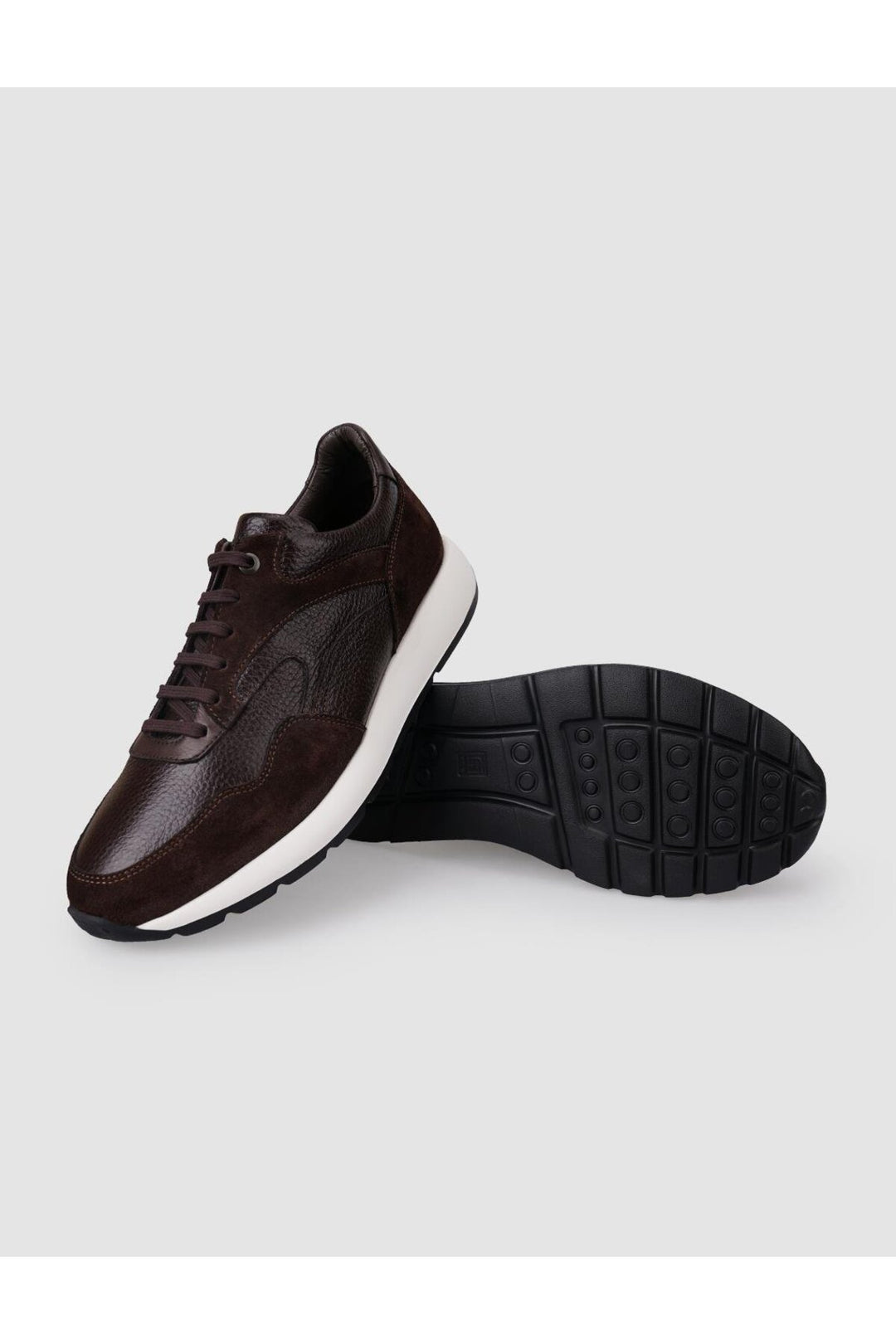 Cabani Shoes %100 Cuir véritable Chaussures de sport pour hommes Marron - Marron