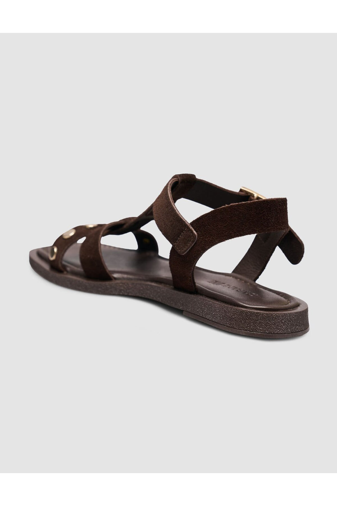 Cabani Shoes Sandales pour femmes en cuir véritable marron - Multicolore