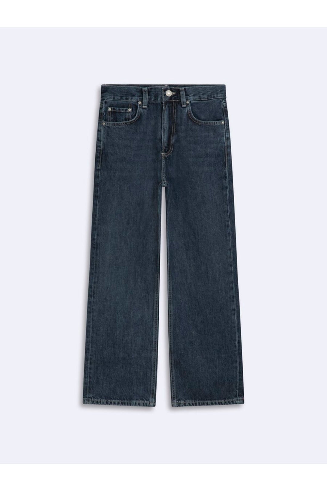 LTB Pantalon Jean Droit Indigo Foncé à Fermeture Éclair Vienne - dark Indigo