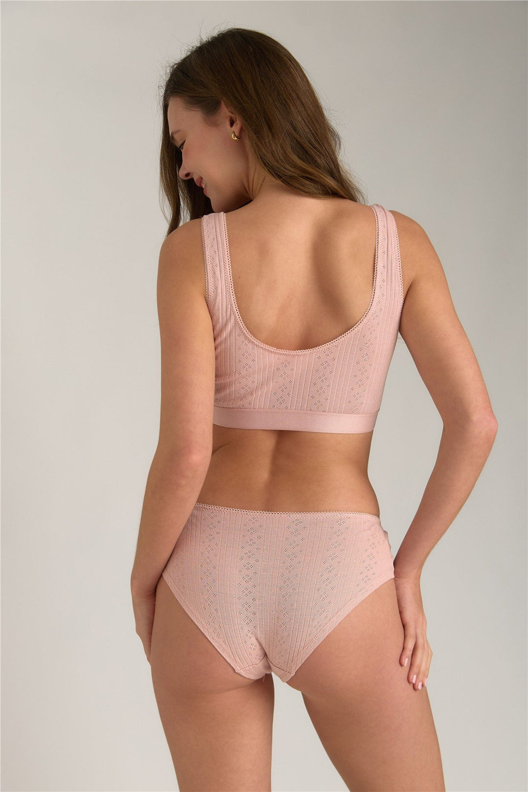 Lovely Things KIMBERLY Culotte Pointelle - Clair Rose