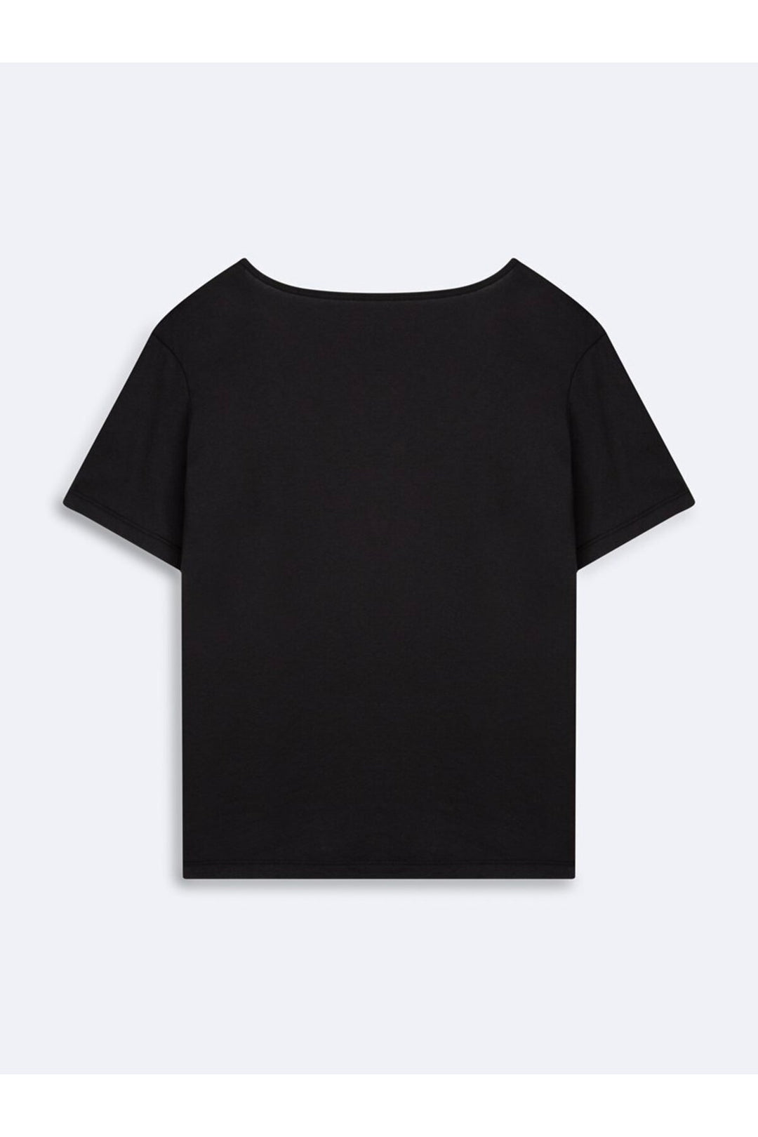 LTB T-shirt basique noir à col en V - Noir