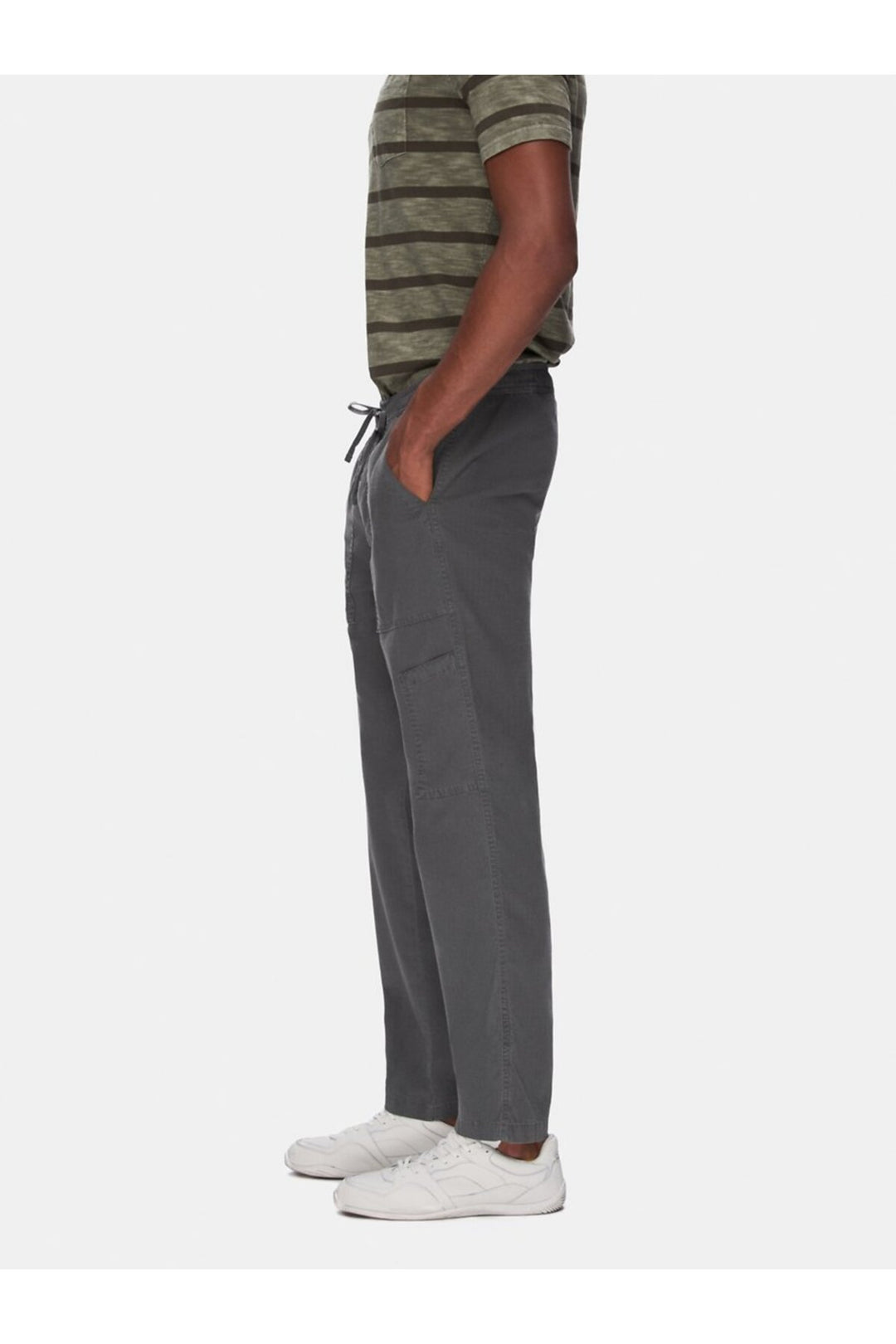 LTB Pantalon droit en gabardine anthracite