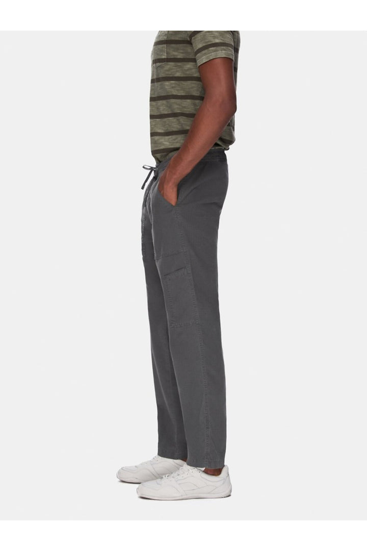 LTB Pantalon droit en gabardine anthracite