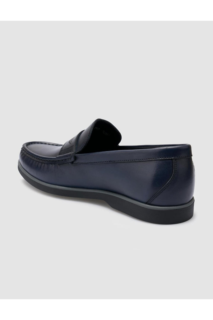 Cabani Shoes %100 Cuir véritable Chaussures décontractées pour hommes Bleu marine - Bleu marine