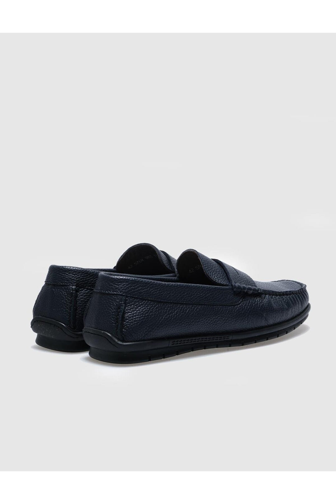 Cabani Shoes Chaussures de ville pour hommes en cuir véritable avec ceinture bleu marine. - Bleu marine