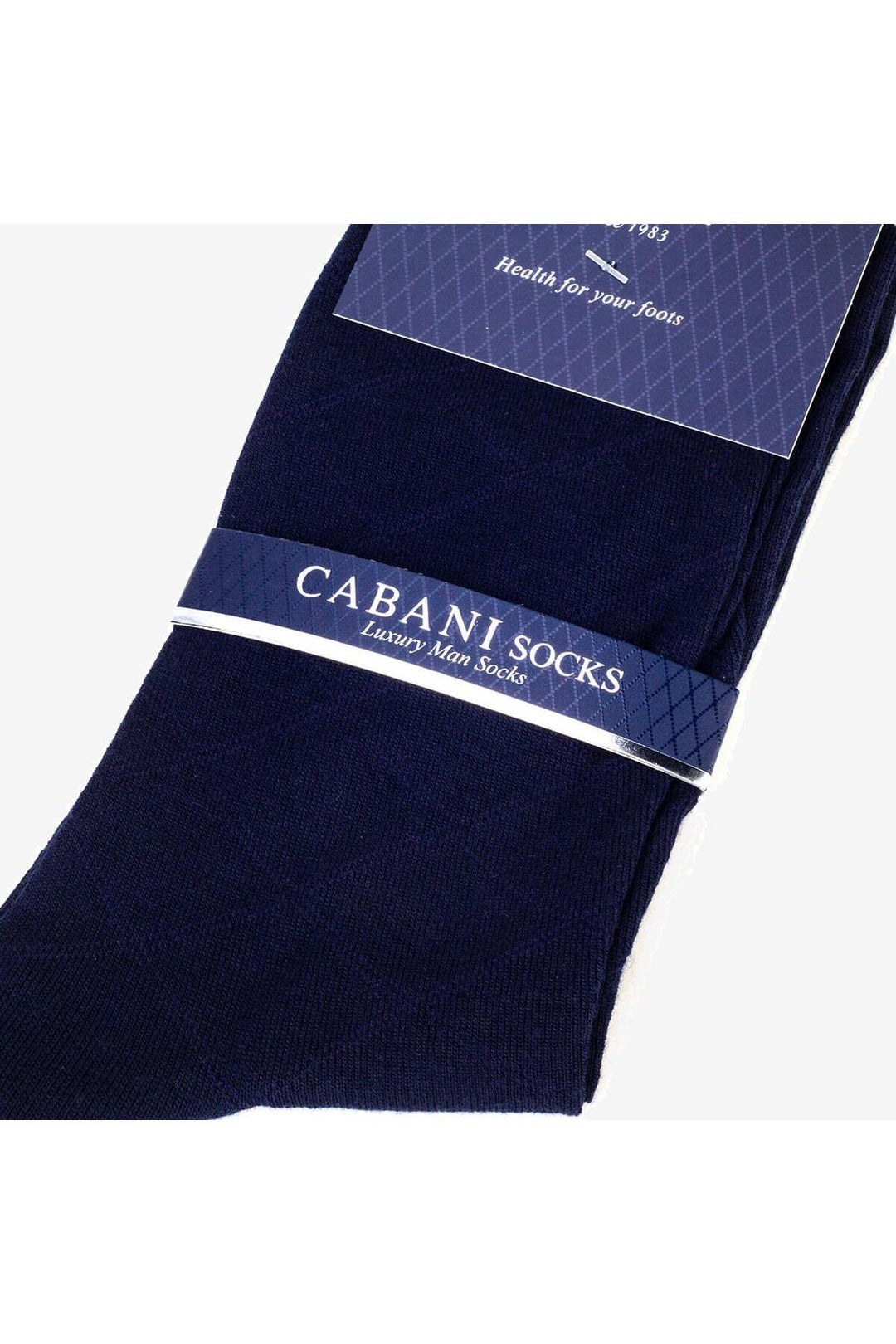 Cabani Shoes Chaussettes en mercerisé bleu marine pour homme - Multicolore