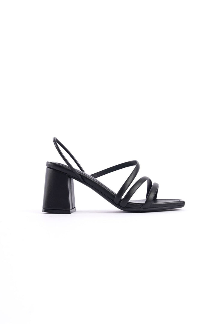 Wavelys Sandales ou tongs à lanières amovibles, doublure en cuir véritable, sandales pour femmes - Noir
