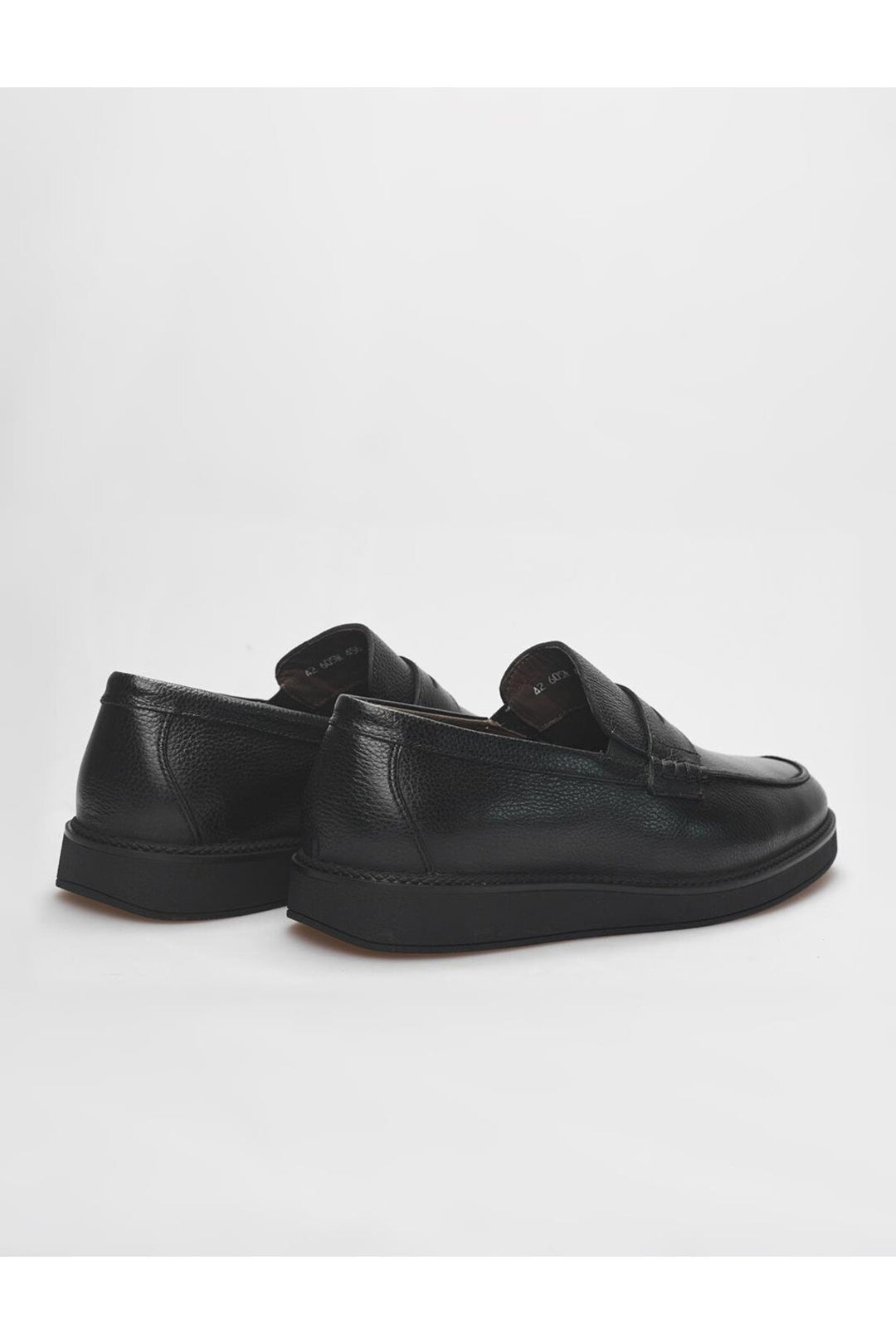 Cabani Shoes Chaussures de sport pour hommes en cuir véritable noir - Noir