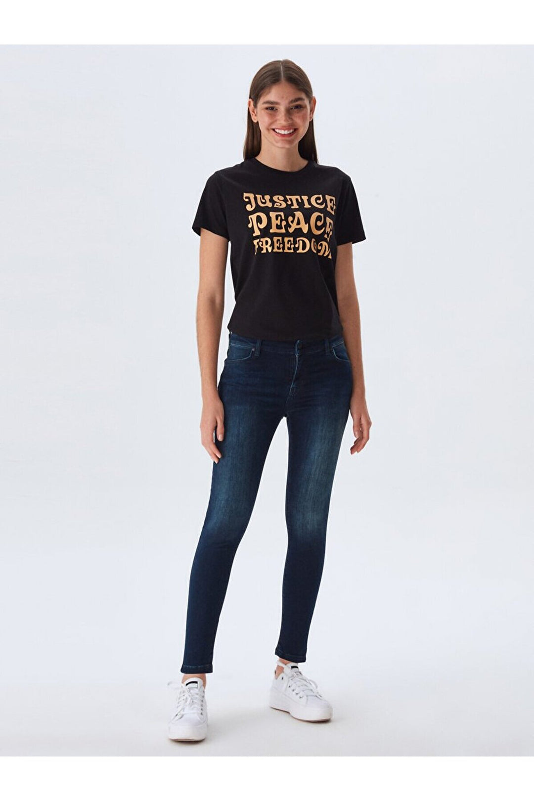 LTB Jean pantalon taille moyenne Lonia - Bleu_