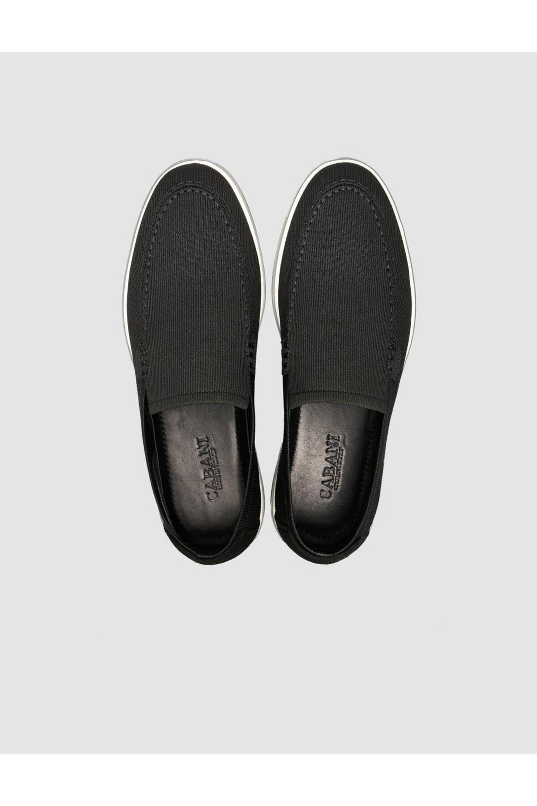 Cabani Shoes Tevere Chaussures en Tricot Noir pour Homme en Osier - Multicolore