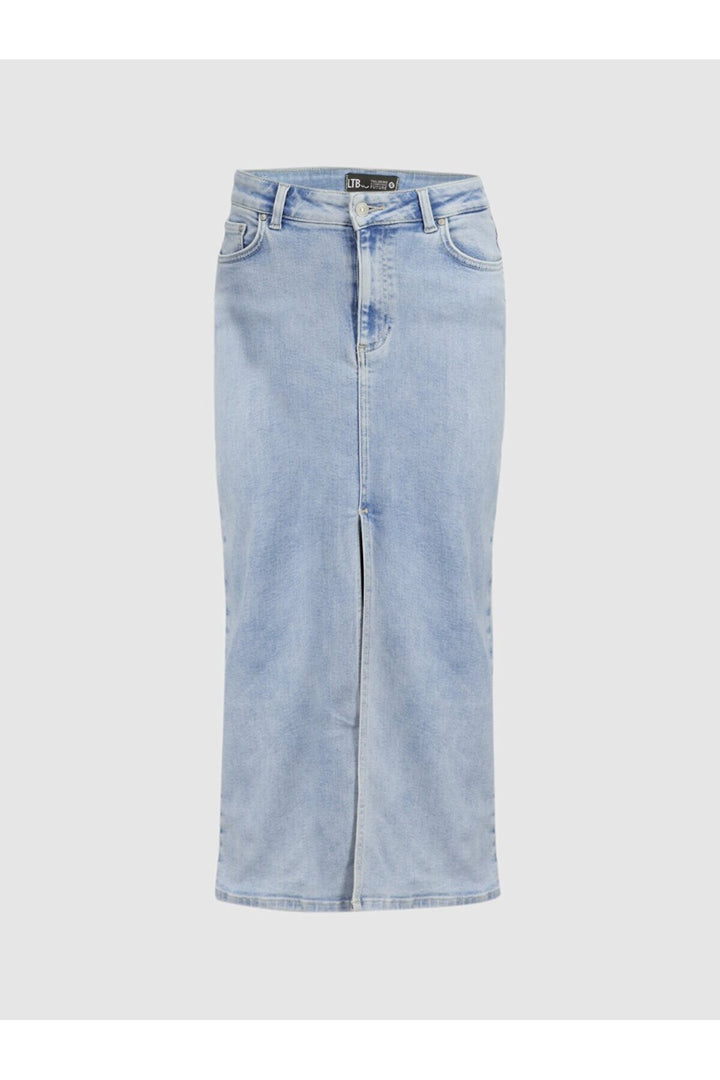 LTB Jupe en Jean Midi Irene - Clair Bleu_55300