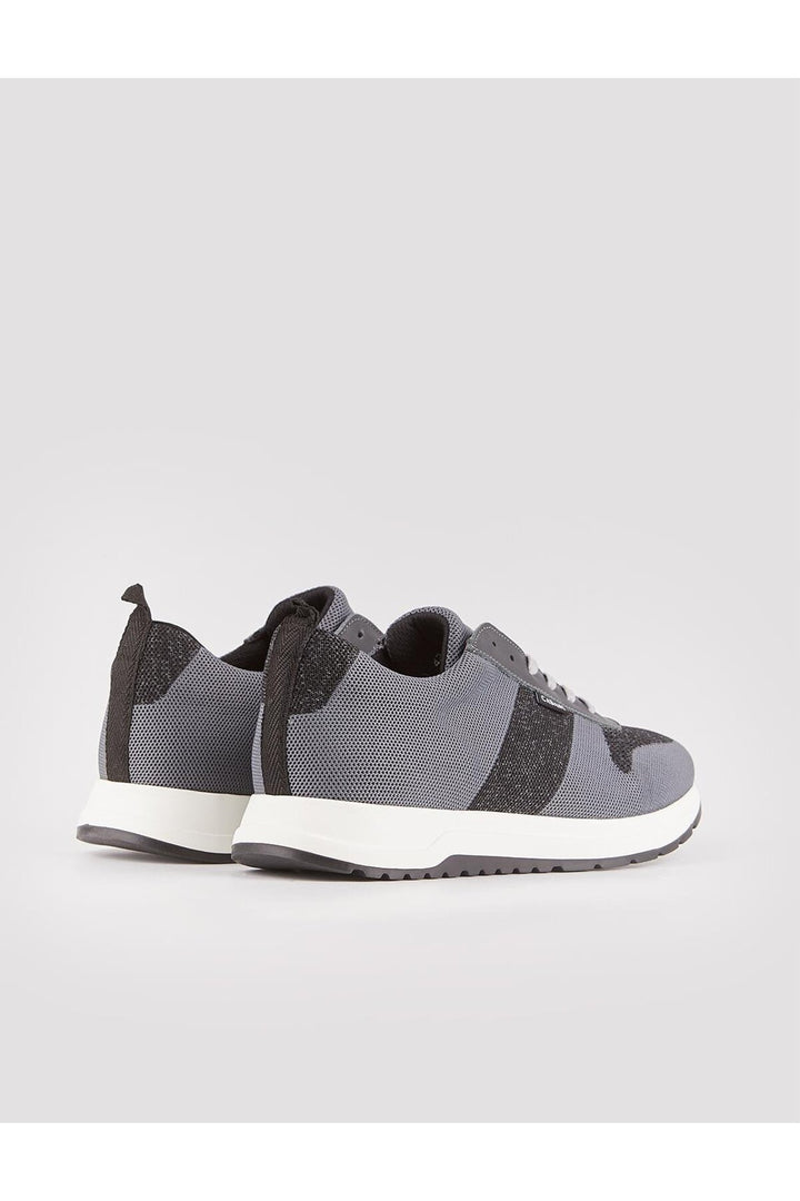 Cabani Shoes Baskets de sport pour homme en tricot gris foncé avec lacets - Anthracite