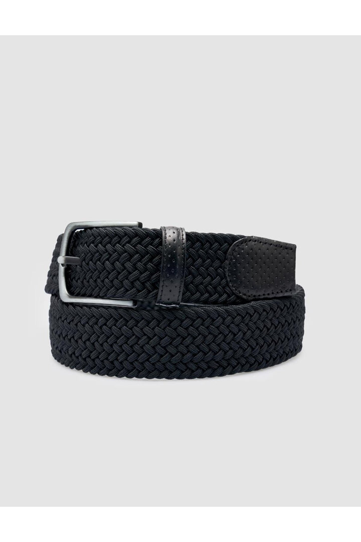 Cabani Shoes Ceinture en tricot noire pour homme - Noir