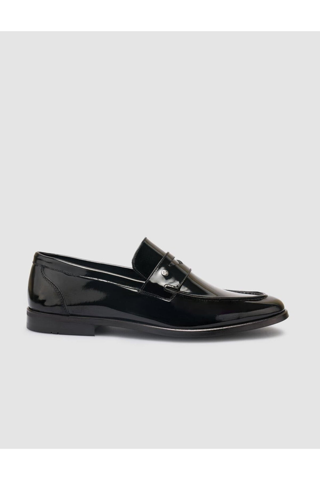 Cabani Shoes %100 Cuir Véritable Noir Verni Chaussures Classiques Pour Hommes - Multicolore
