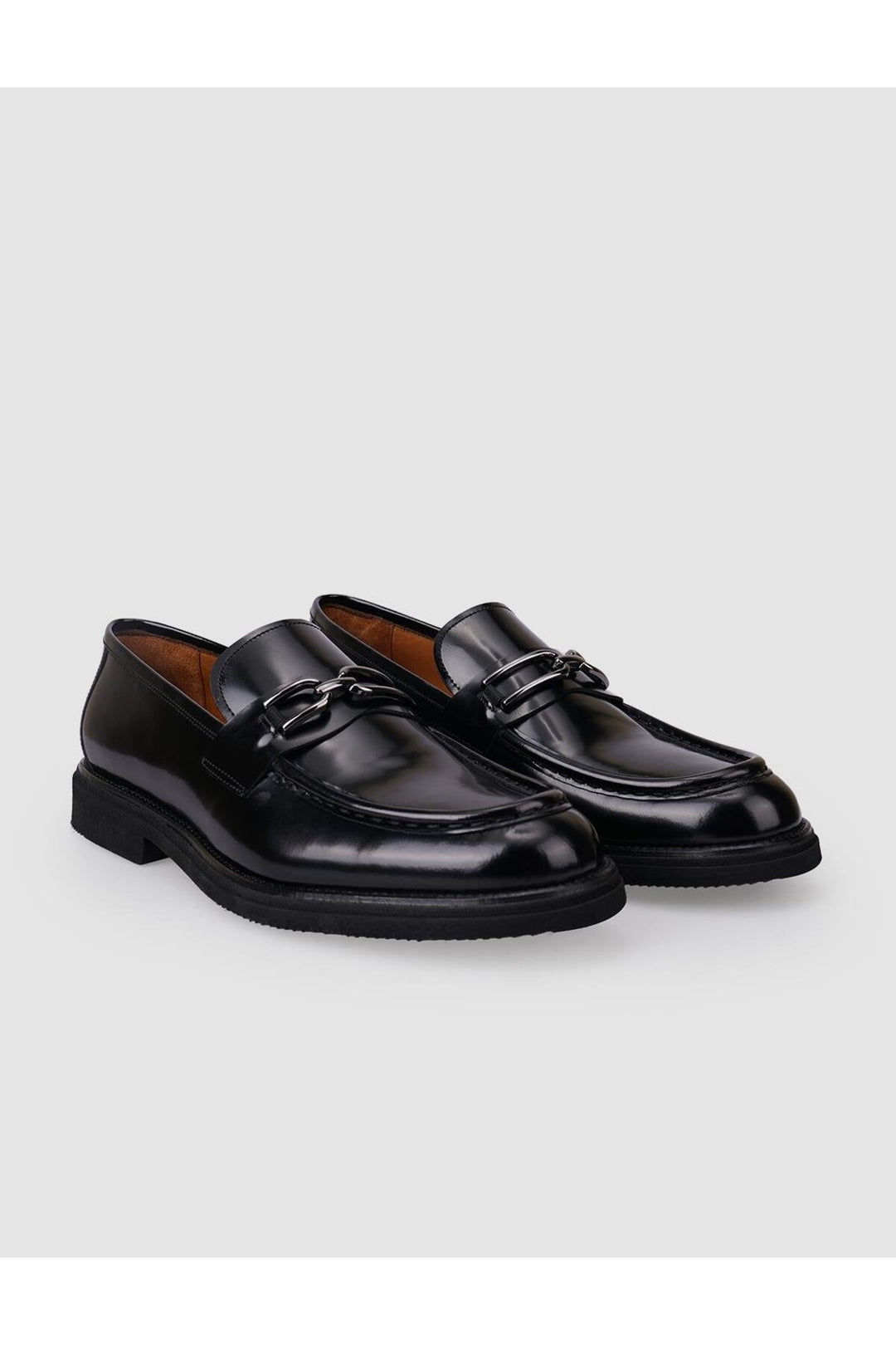 Cabani Shoes Chaussures classiques pour hommes en cuir véritable noir avec boucle d'ouverture à 100%. - Multicolore