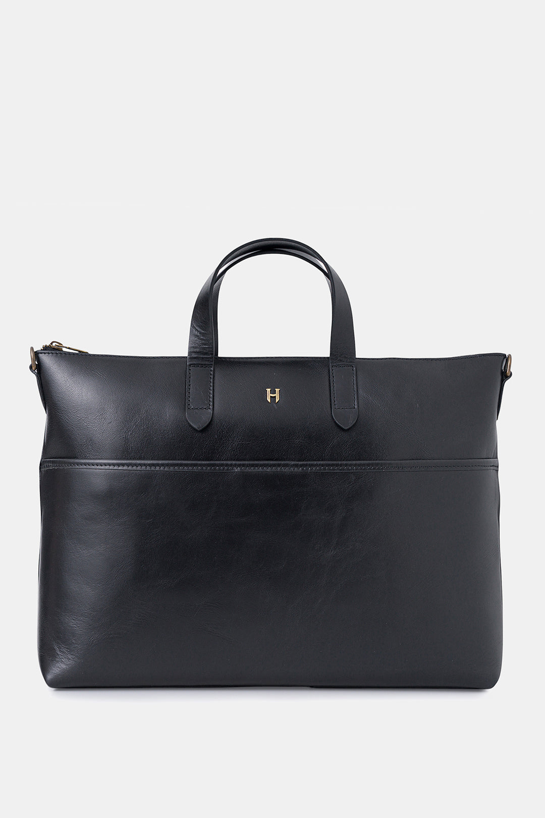 helmbrook Sac pour ordinateur portable Brice en cuir véritable unisexe de 15,6po à compartiment unique