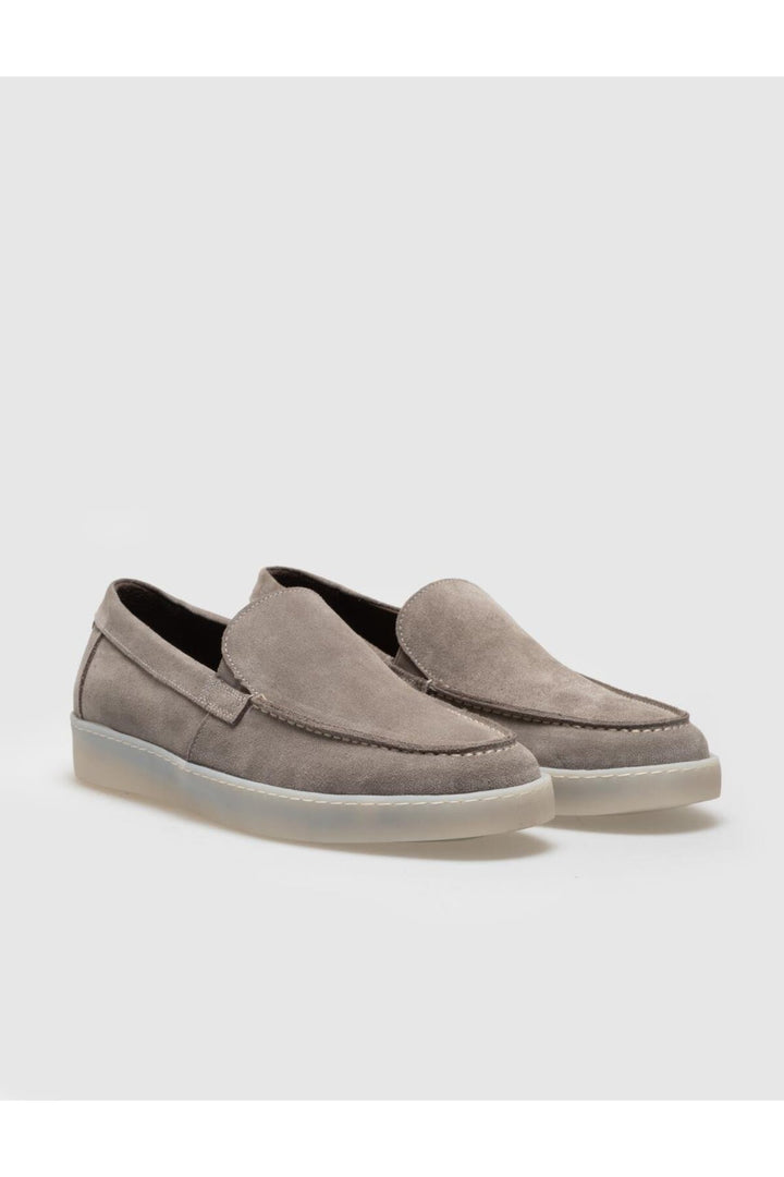 Cabani Shoes Chaussures de ville pour hommes en suède beige en cuir véritable - Multicolore