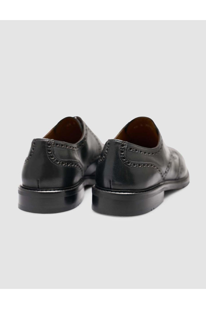 Cabani Shoes %100 Cuir véritable chaussure classique pour homme en cuir noir avec motifs - Noir