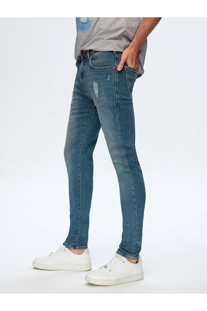 LTB Pantalon en jean taille moyenne slim Dıego X Y - Bleu_4114