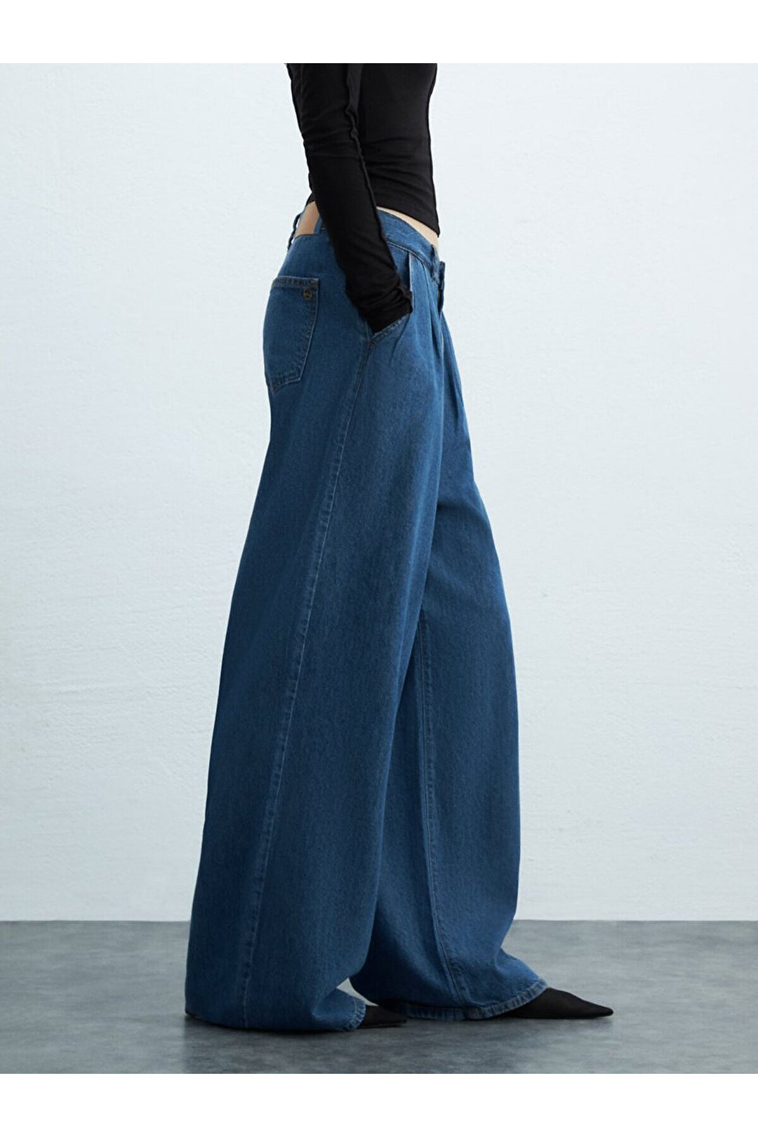 LTB Pantalon en jean à taille haute avec jambes larges séquentielles