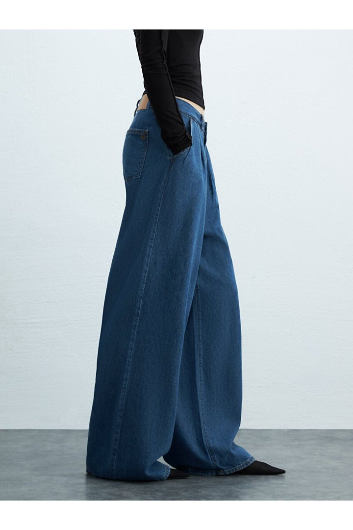 LTB Pantalon en jean à taille haute avec jambes larges séquentielles