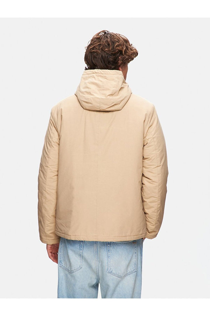 LTB Manteau à capuche gonflable beige