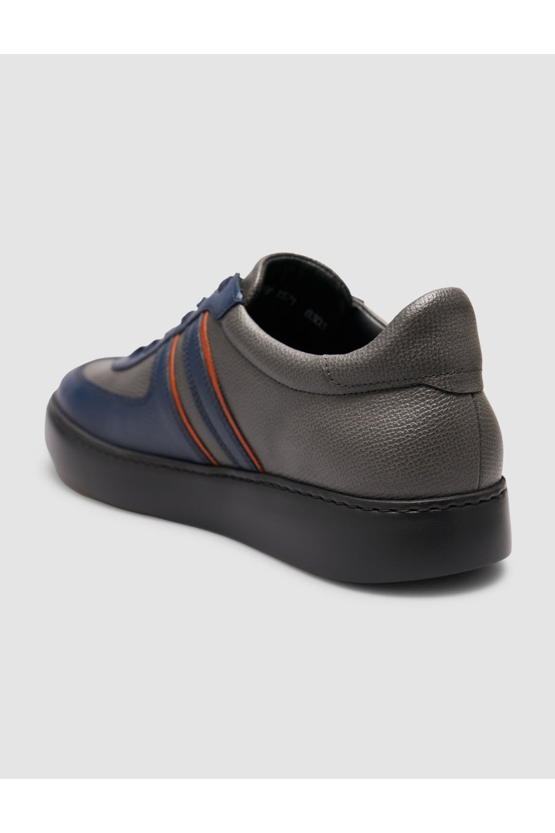 Cabani Shoes Bleu marine-Gris Véritable cuir Sneaker Ayakkabi - Multicolore