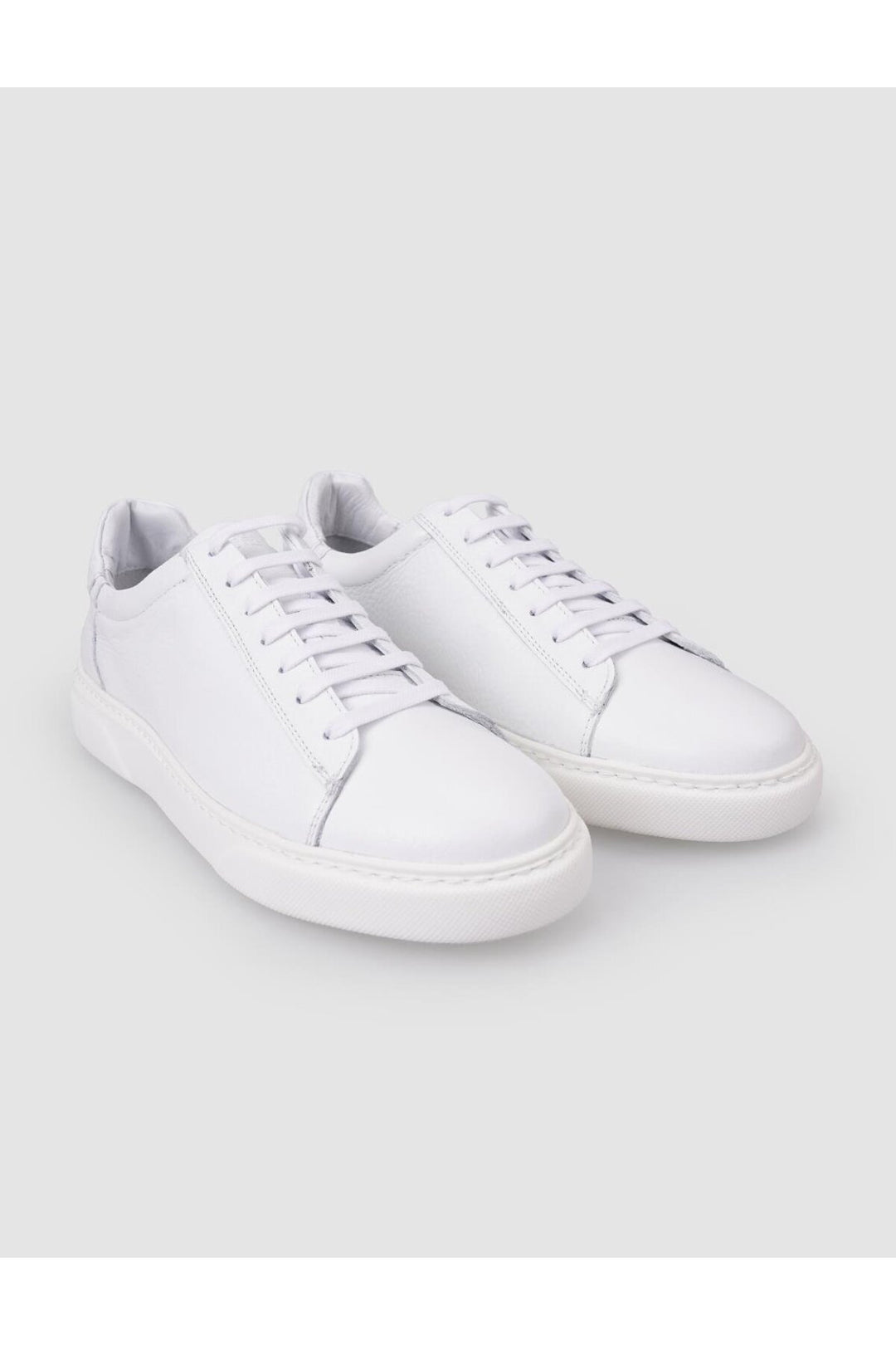 Cabani Shoes %100 Cuir véritable Baskets blanches pour hommes - Blanc